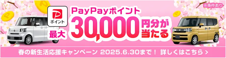 最大3万円が当たる！春の新生活応援キャンペーン2025