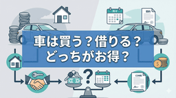 車はリースと購入どちらが得?費用と向き不向きを徹底比較