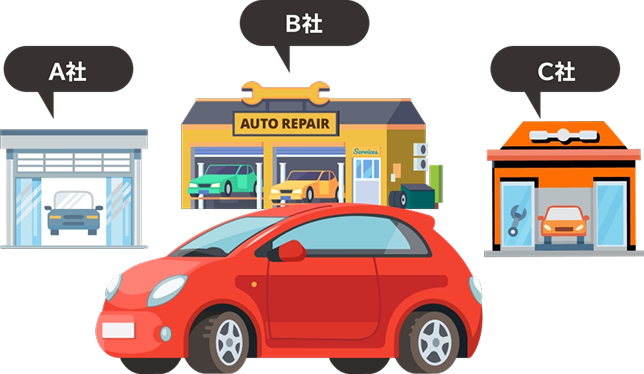 メンテナンス先は選べる・変えられる