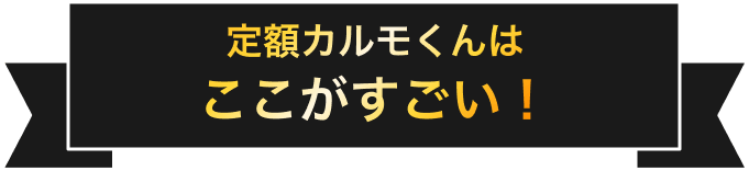 定額カルモくんはここがすごい！