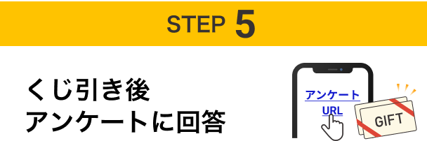 STEP5 くじ引き後アンケートに回答