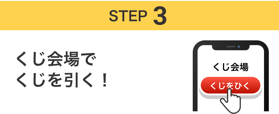 STEP3 くじ会場でくじを引く！