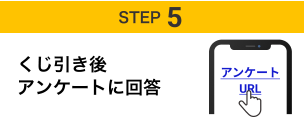 STEP5 くじ引き後アンケートに回答