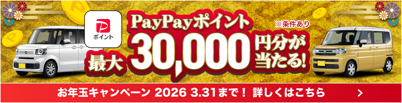 最大3万円が当たる！お年玉キャンペーン2026
