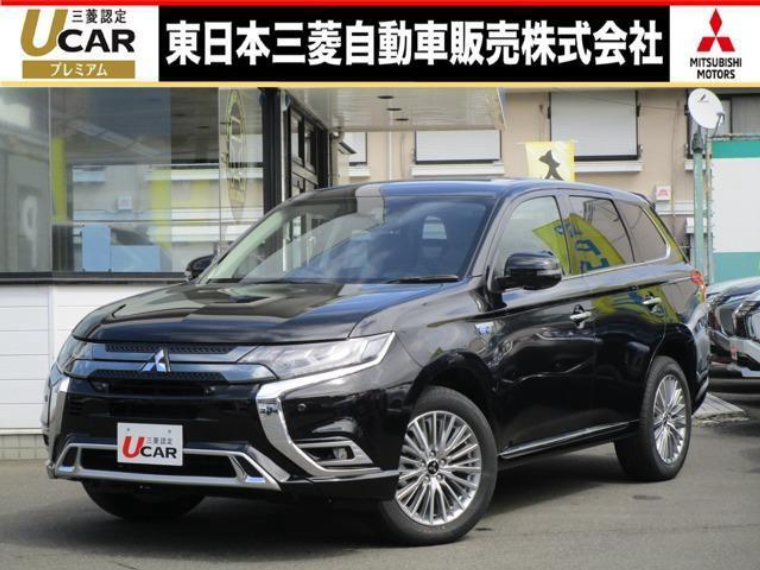 中古車カーリース 三菱 アウトランダーｐｈｅｖ 21年式 ブラック 走行距離10kmの中古車リース 定額カルモくん 中古車版