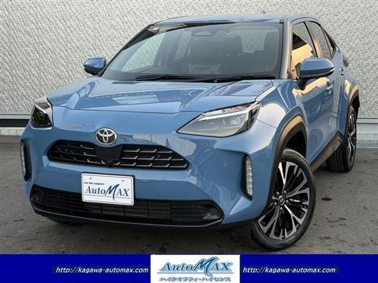 中古車カーリース トヨタ ヤリスクロス 2024年式 ブルー 走行距離