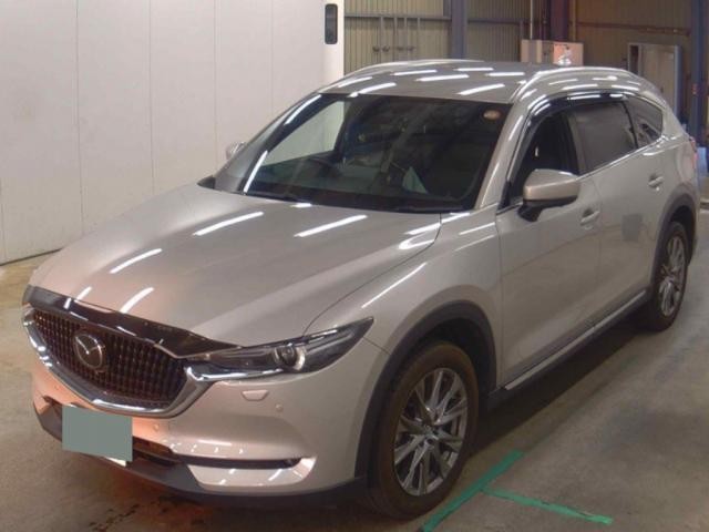 中古車カーリース マツダ CX-8 2022年式 ベージュ 走行距離50,550kmの